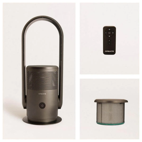 CREATE AIR PURE STUDIO Schwarz - Luftbefeuchter 4 CREATE AIR PURE STUDIO Schwarz - Luftbefeuchter – Bild 2